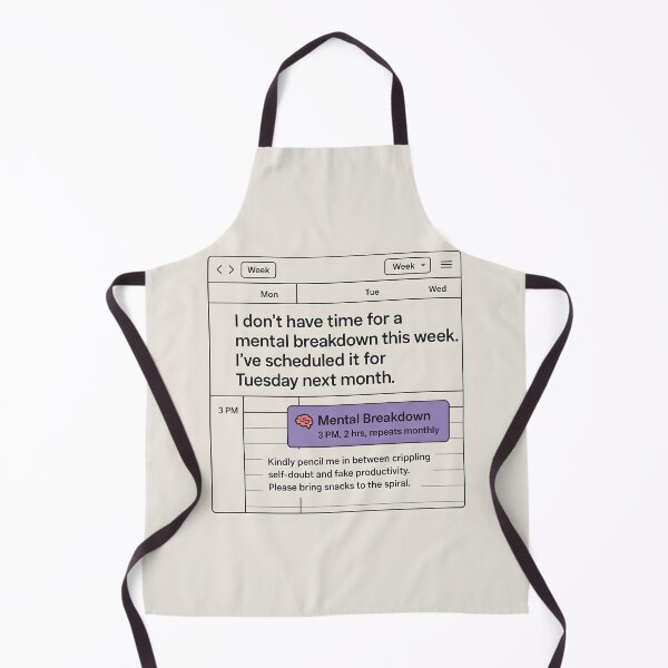 Item preview, Scheduled Mental Breakdown Google Calendar Meme Design designed and sold by VoidBloom Studio.