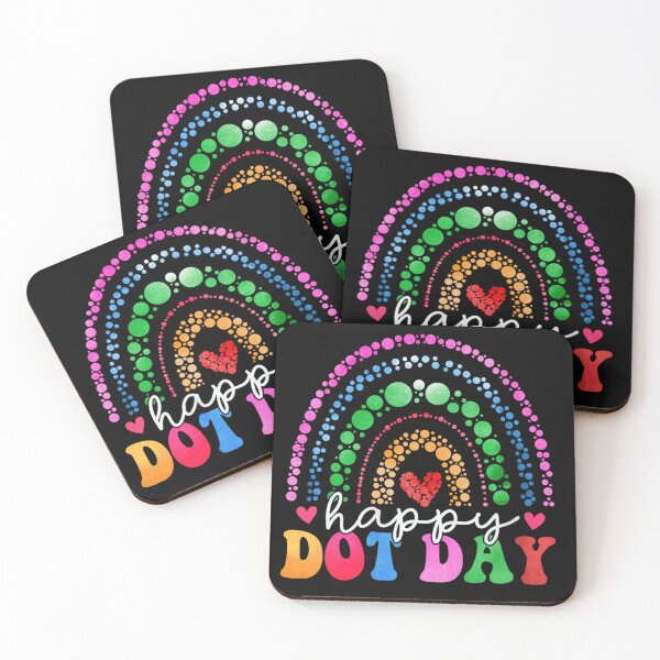 Item preview, Happy Dot Day Rainbow Stickers designed and sold by tarikusa02.