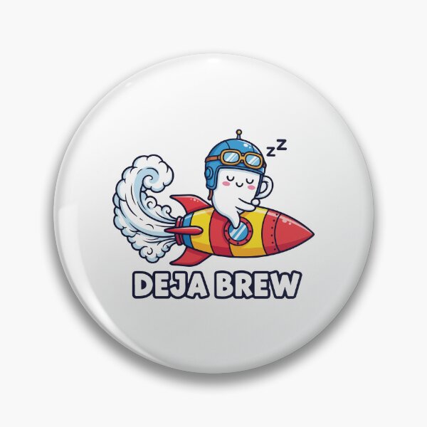 Item preview, Sleepy coffee pilot rides a rocket designed and sold by KasiaRawska.