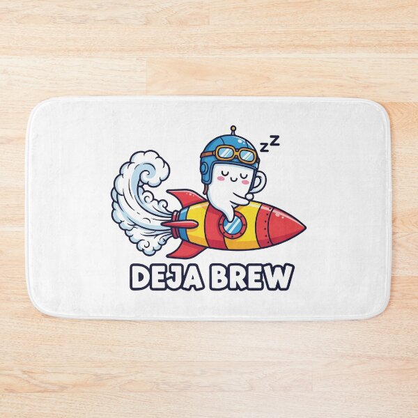 Item preview, Sleepy coffee pilot rides a rocket designed and sold by KasiaRawska.