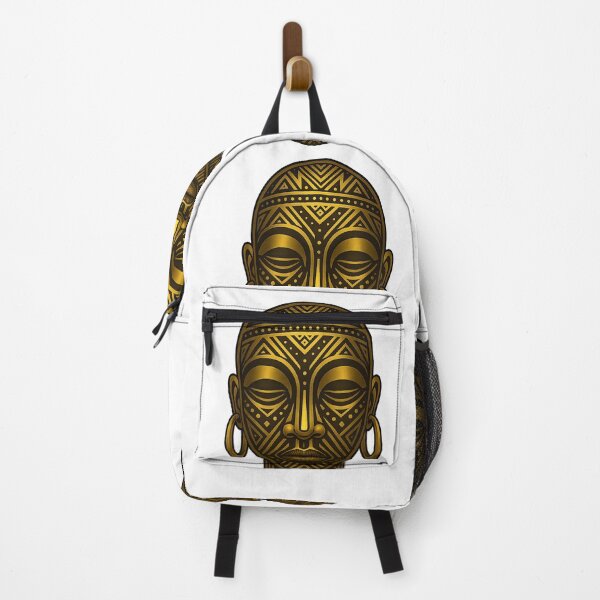 Item preview, Golden African Tribal Mask Artwork designed and sold by ArtSpark Studio.