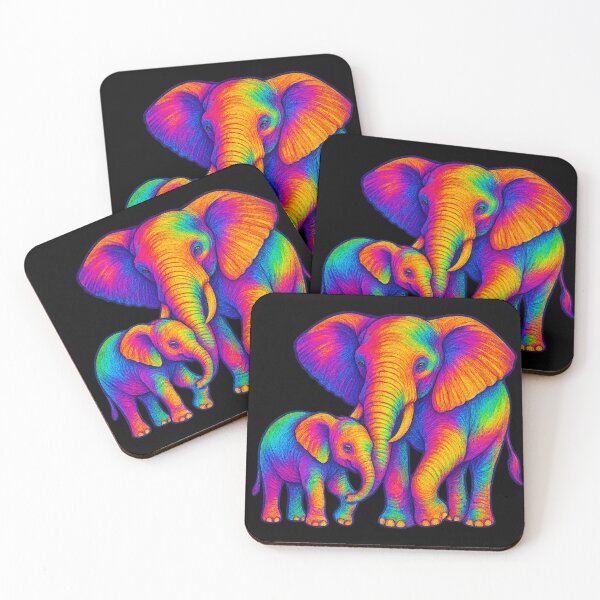 Item preview, Rainbow Elephant Shirt designed and sold by nebshardesigns.