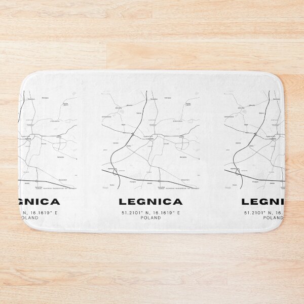 Item preview, Legnica Poland Map | Minimalist Black and White City Poster designed and sold by RM-Journey.
