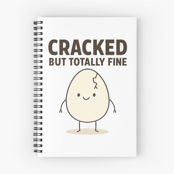 Item preview, Cracked But Totally Fine – Funny Cute Egg Design designed and sold by Annaart1991.