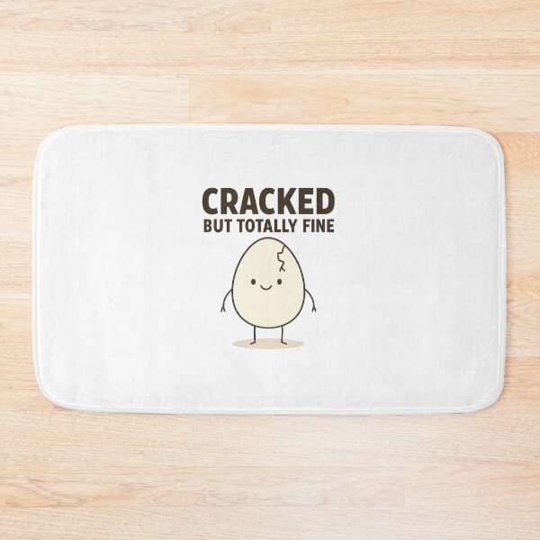 Item preview, Cracked But Totally Fine – Funny Cute Egg Design designed and sold by Annaart1991.
