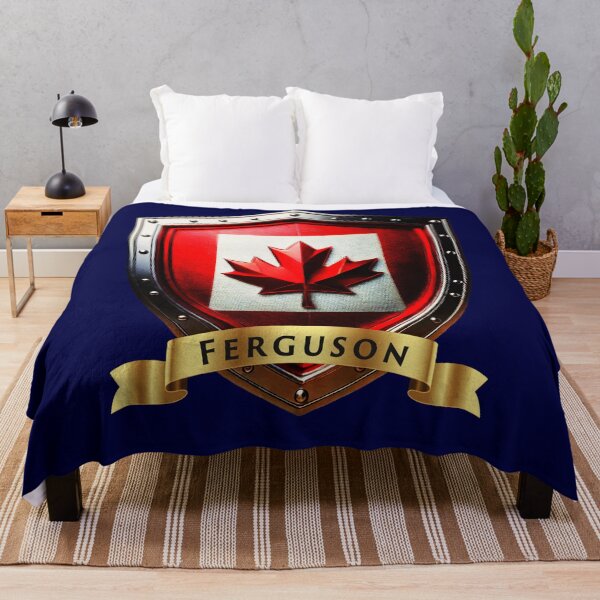 Aperçu de l'œuvre Blason de la famille Ferguson au Canada, blason héraldique de la feuille d'érable créée et vendue par Highlandkings.