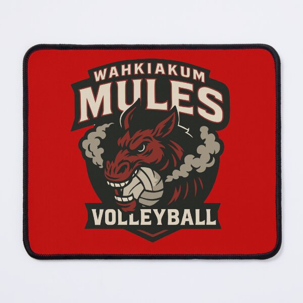 Item preview, Wahkiakum Mules Volleyball Team Hoodie – Fierce Mascot Design designed and sold by C.P. Design Works.