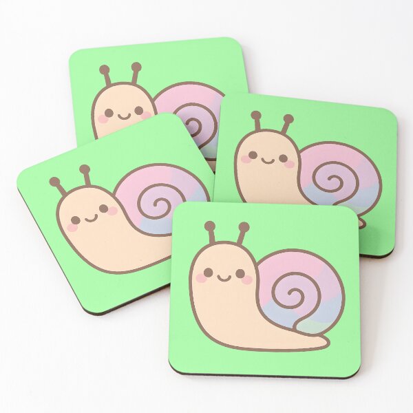Artikelvorschau, Glückliche Schnecke – süßer Kawaii-Cartoon-Aufkleber entworfen und verkauft von KawaiiOrbit.