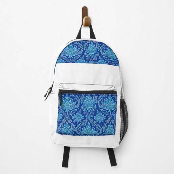 Item preview, Thai Blue Floral Pattern Seamless Fabric Design designed and sold by ying815bubble.