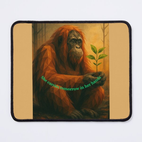 Item preview, She Carries Tomorrow – Orangutan Forest Art designed and sold by GeoWild Designs.