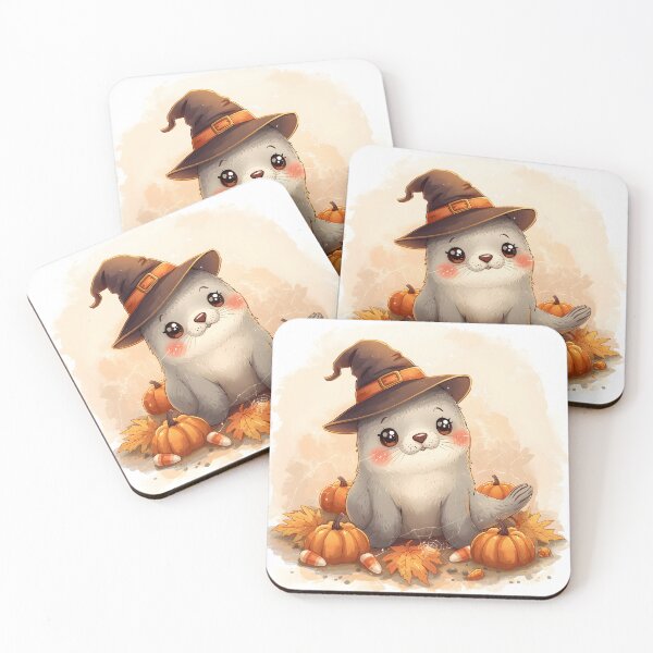 Item preview, Cute, spooky Halloween seal designed and sold by SealMart.
