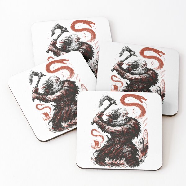 Item preview, Norse Viking Warrior Saga – Ink Illustration designed and sold by Witan Ink.