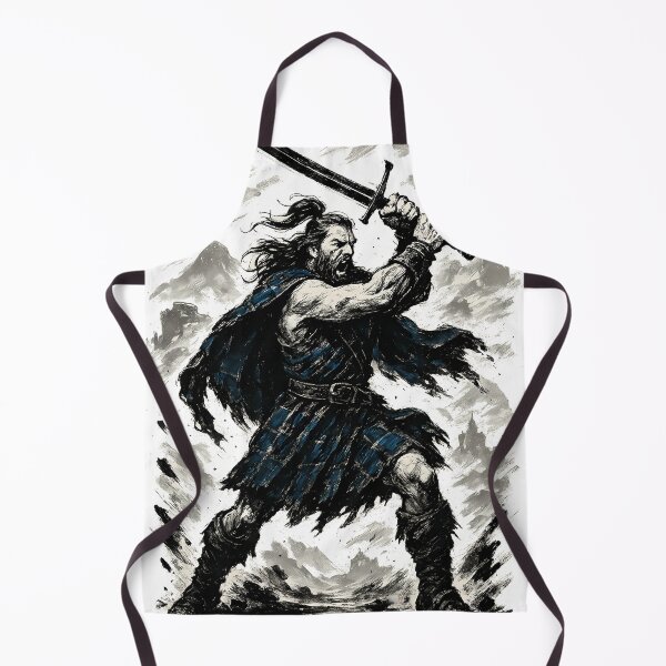 Item preview, Highland Warrior - Ink Illustration designed and sold by Witan Ink.