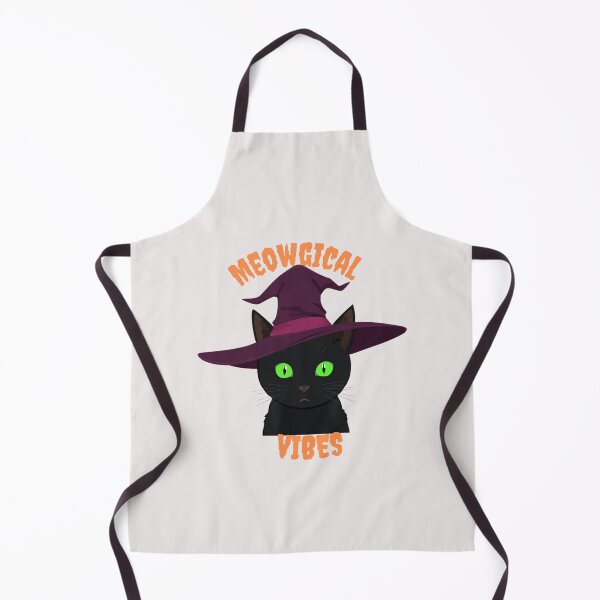 Item preview, Meowgical Vibes Cute Witch Cat designed and sold by CrazyInkWorks.