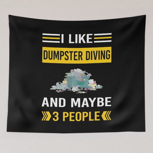 Item preview, I Like 3 People Dumpster Diving designed and sold by maymorto.