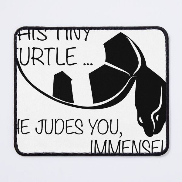 Item preview, Funny Tiny Turtle – He Judges You Immensely Cute Meme Shirt designed and sold by FlamoArt.