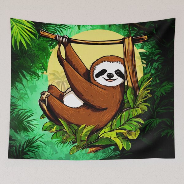 Item preview, Lazy Sloth in Action designed and sold by Zofia Sosnecka.