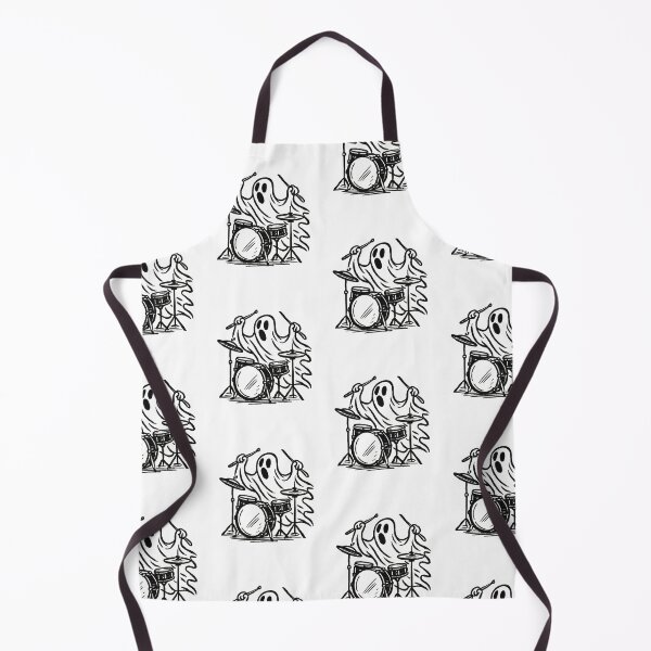 Item preview, Trendy Halloween Spooky boo ghost Playing Drums designed and sold by SOUFIANE1991.