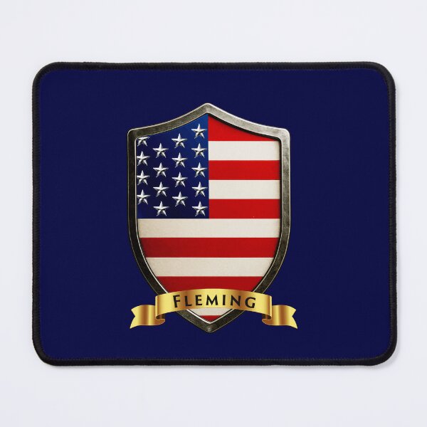 Item preview, Fleming Family USA Shield, Stars & Stripes Heritage Crest designed and sold by Highlandkings.