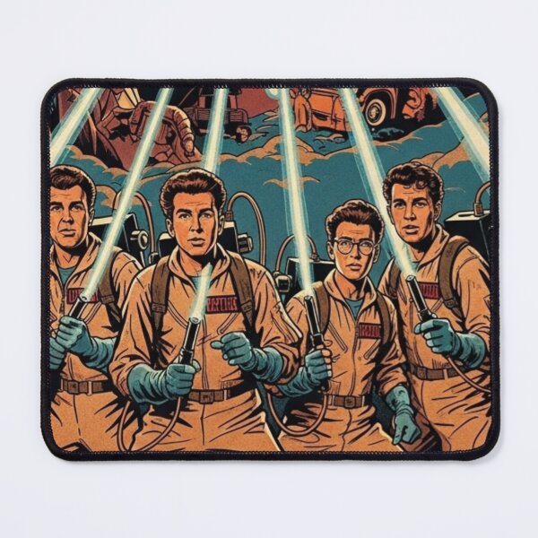 Item preview, Title Ghostbusters Reimagined Movie Poster - Retro Comic Book Style Art Print designed and sold by Art's Diner.