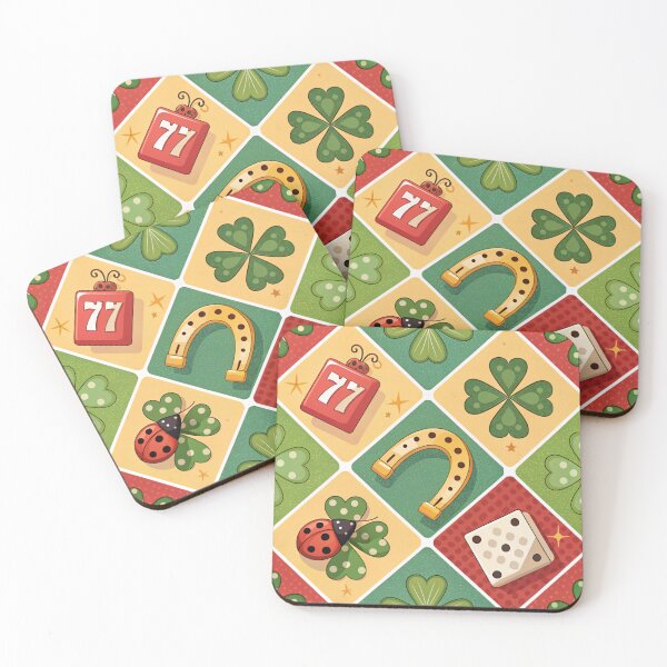 Item preview, Lucky charms mix - four-leaf clover , horseshoes, ladybug , dice , 777 designed and sold by Lucky 777.