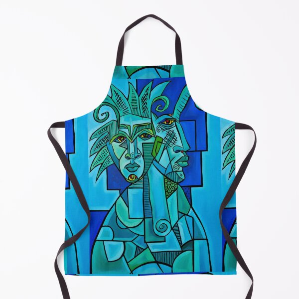 Item preview, Two Faces in Blue designed and sold by Sarah Curtiss.