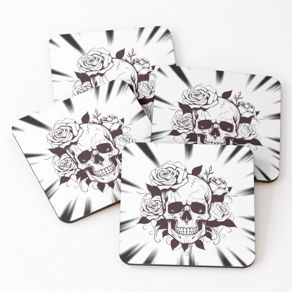 Item preview, Skull with roses designed and sold by KatNa.