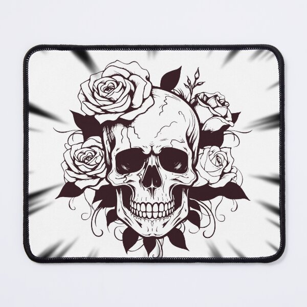 Item preview, Skull with roses designed and sold by KatNa.