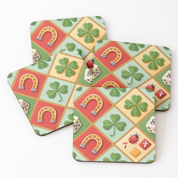Item preview, Lucky charms mix - four-leaf clover , horseshoes, ladybug , dice , 777 designed and sold by Lucky 777.