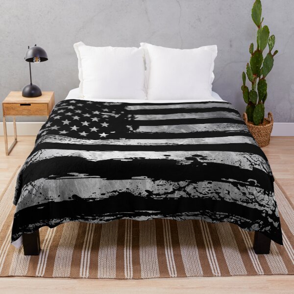 Item preview, Grunge Black and White American Flag – Distressed Patriotic Artwork designed and sold by artistwill.