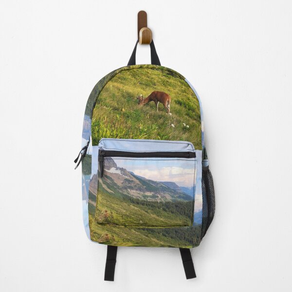 Item preview, Deer Grazing in an Alpine Valley designed and sold by MilesToHike.