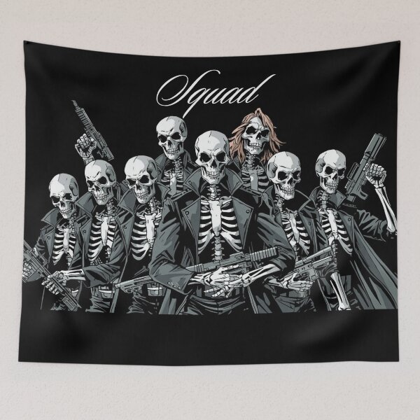 Item preview, Besties Boo Spooky Skeleton Crew designed and sold by CrazyInkWorks.