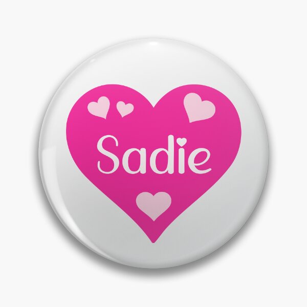 Item preview, Sadie Name Pink Heart  designed and sold by Jeallan Designs.