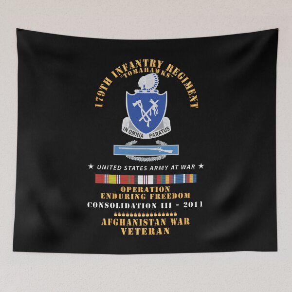 Item preview, Army - DUI - 179th Infantry Regiment - Tomahawks - Afghanistan - Consolidation III - 2011 w CIB -  OIF - AFGHAN SVC X 300 designed and sold by Military Insignia Products.