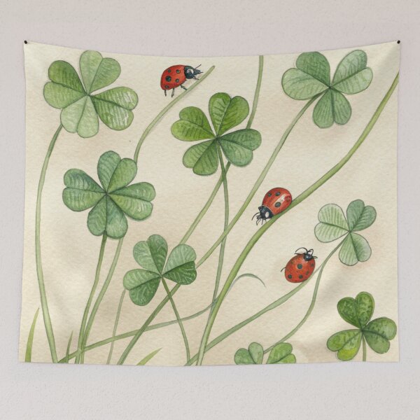 Item preview, Four-leaf clovers & ladybugs . designed and sold by Lucky 777.