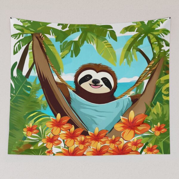Item preview, Lazy Sloth in Action designed and sold by Zofia Sosnecka.