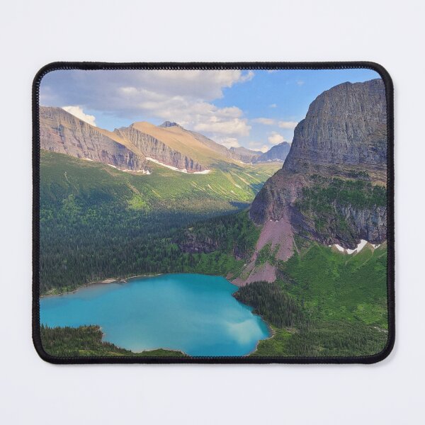 Item preview, Blue Alpine Lake and Green Alpine Valley designed and sold by MilesToHike.