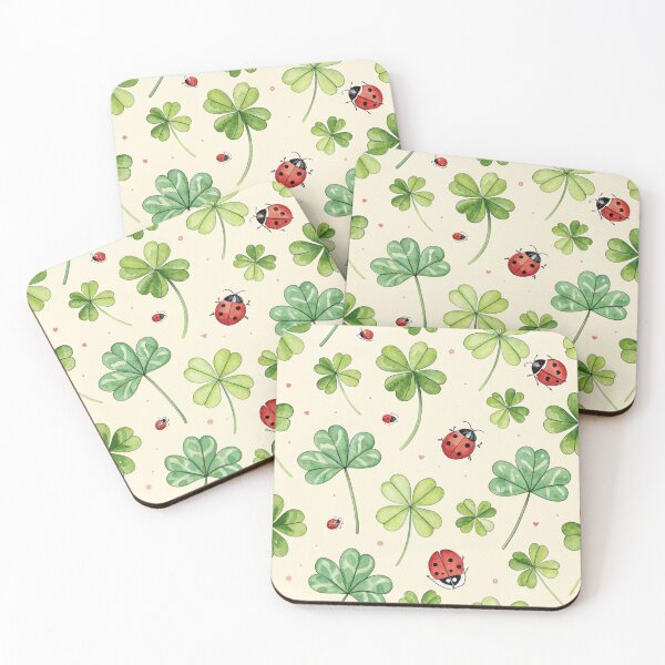 Item preview, Four-leaf clovers & ladybugs . designed and sold by Lucky 777.