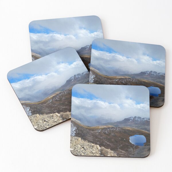 Item preview, Alpine Valley and Lake Viewed from Mountain Summit designed and sold by MilesToHike.