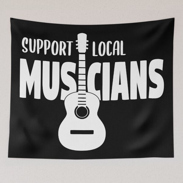 Item preview, Support Local Musicians designed and sold by MadRiddleDesign.