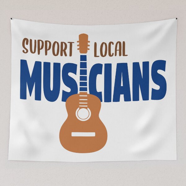 Item preview, Support Local Musicians designed and sold by MadRiddleDesign.