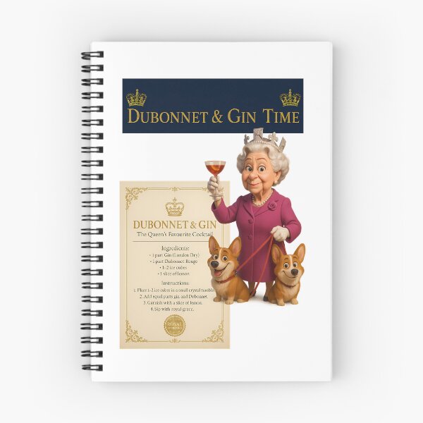Item preview, Dubonnet & Gin Time – Royal Cocktail Poster designed and sold by malero-design.