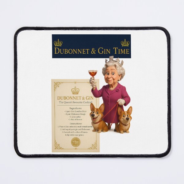 Item preview, Dubonnet & Gin Time – Royal Cocktail Poster designed and sold by malero-design.