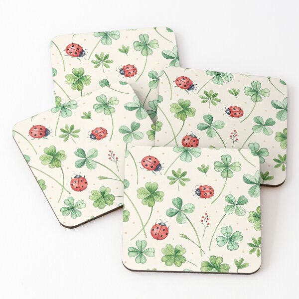 Item preview, Four-leaf clovers & ladybugs . designed and sold by Lucky 777.