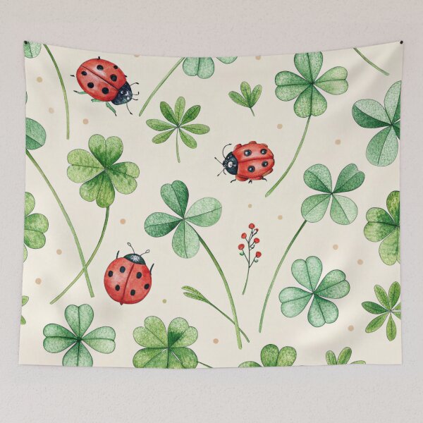 Item preview, Four-leaf clovers & ladybugs . designed and sold by Lucky 777.