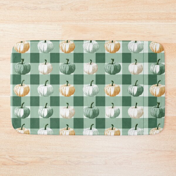 Item preview, Classic check sage green pumpkin harvest designed and sold by scicilysimonee.
