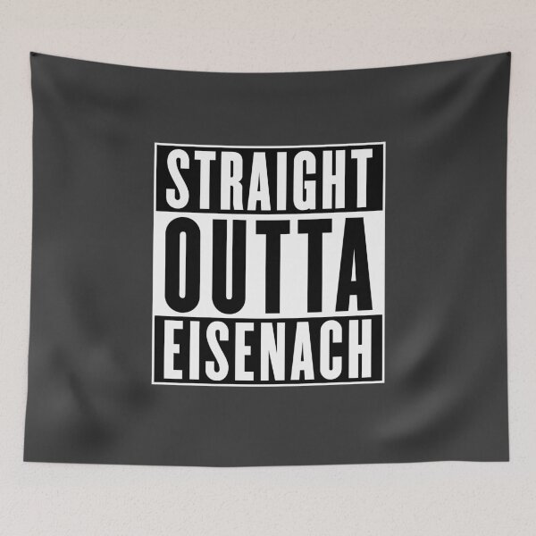 Item preview, Straight outta Eisenach (black and white) designed and sold by VEB Ostladen.