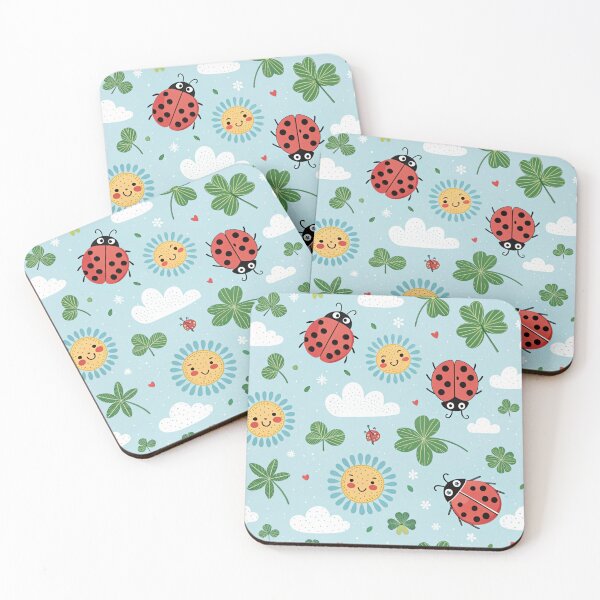 Item preview, Four-leaf clovers & ladybugs . designed and sold by Lucky 777.
