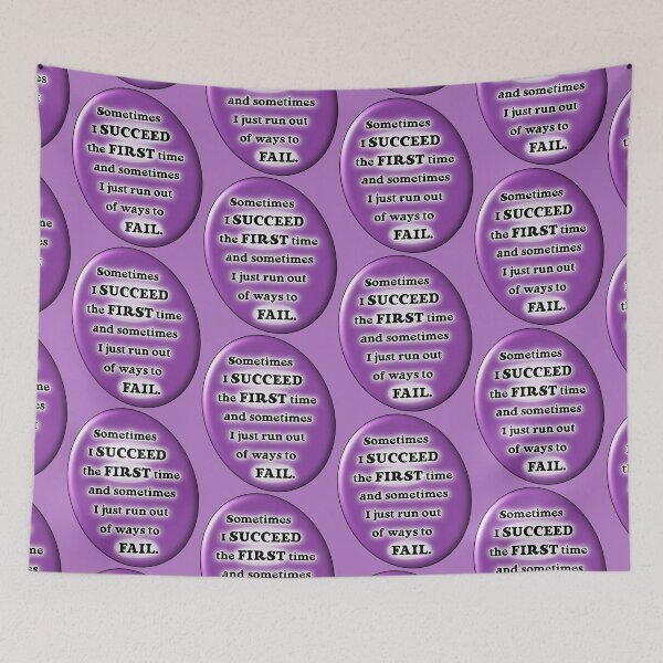 Item preview, Sometimes I succeed the first time, purple version designed and sold by mntimg.