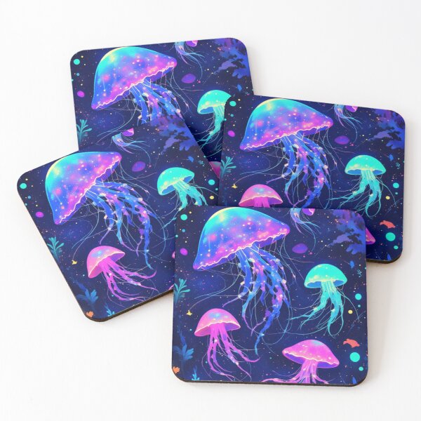 Item preview, jellyfish Bioluminescent Neon Dance  designed and sold by SabaMirzique.